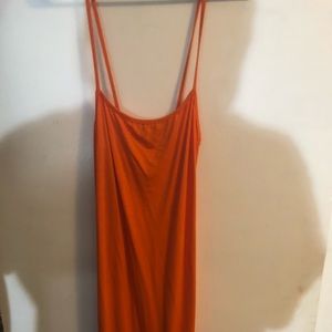 Orange bodycon dress